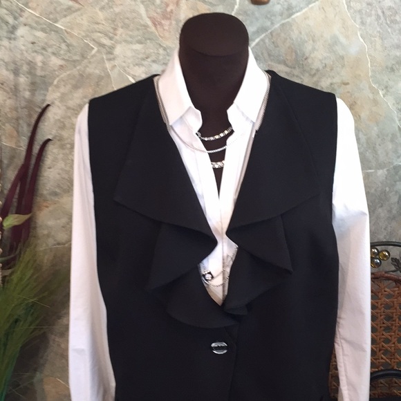 Susan Graver 🌹 stunning black vest - Picture 2 of 12